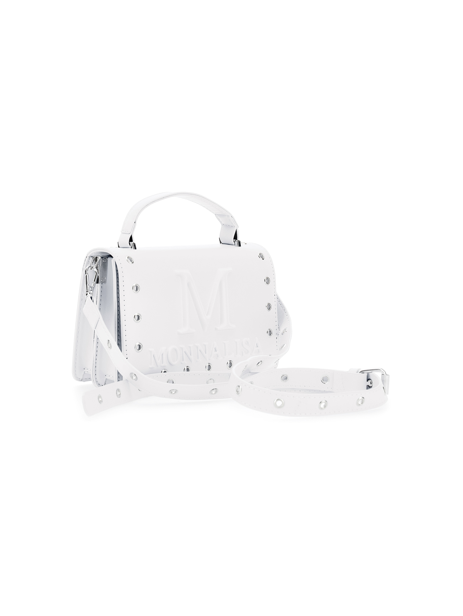 Monnalisa Coated Fabric Folder In White