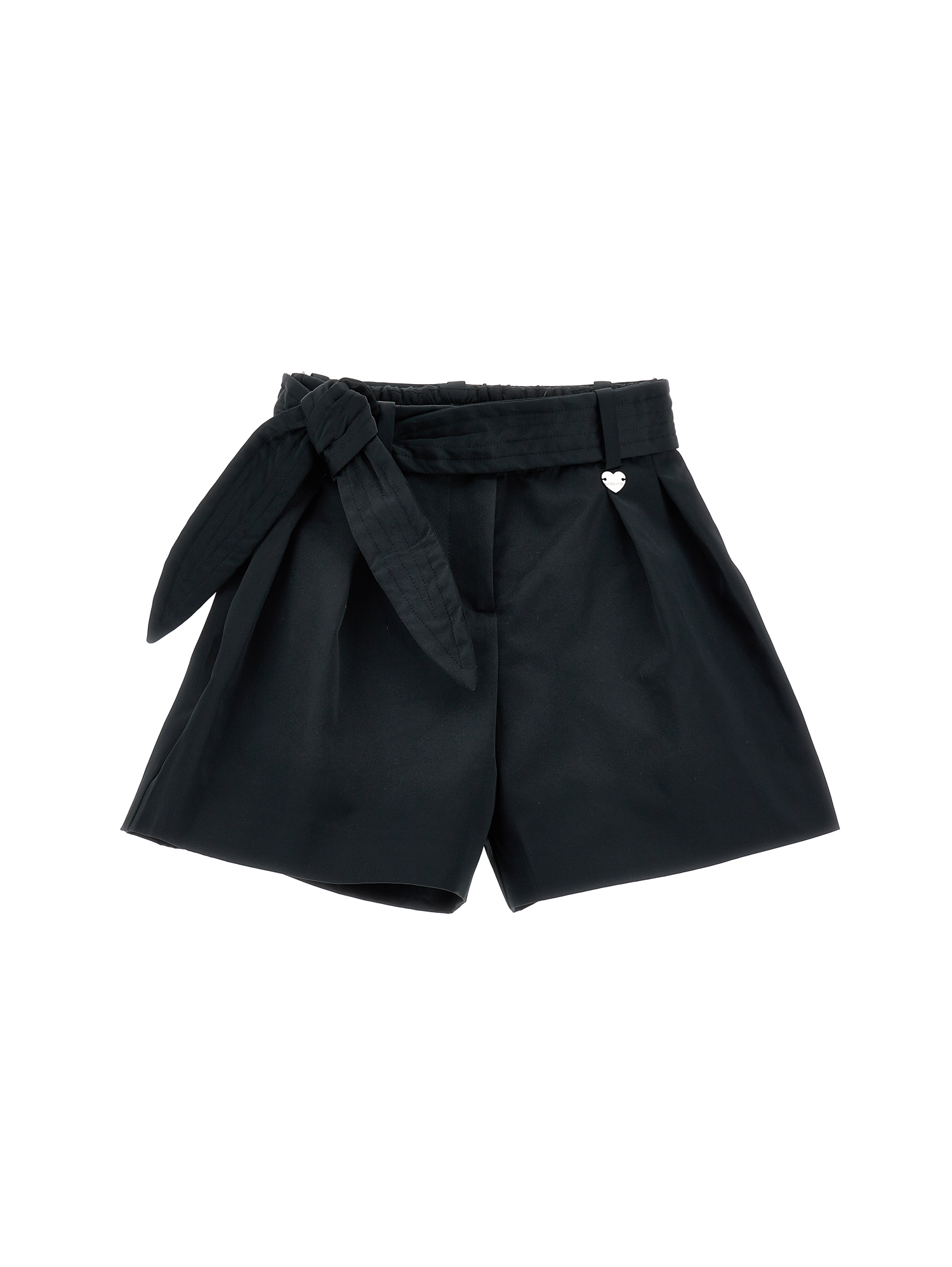 Monnalisa Duchesse Bermuda Shorts With Belt In Black