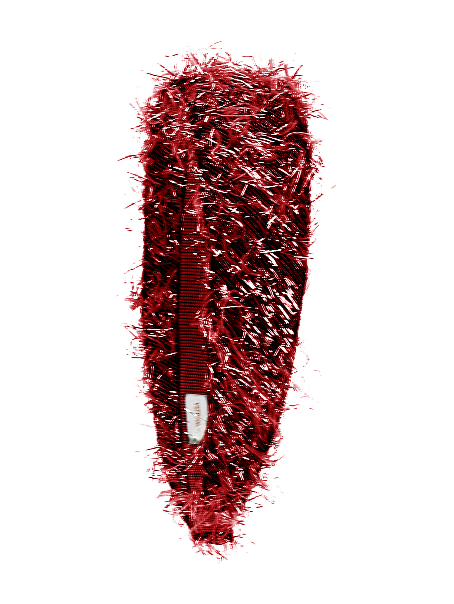 Monnalisa Lurex Fringe Headband In Ruby Red