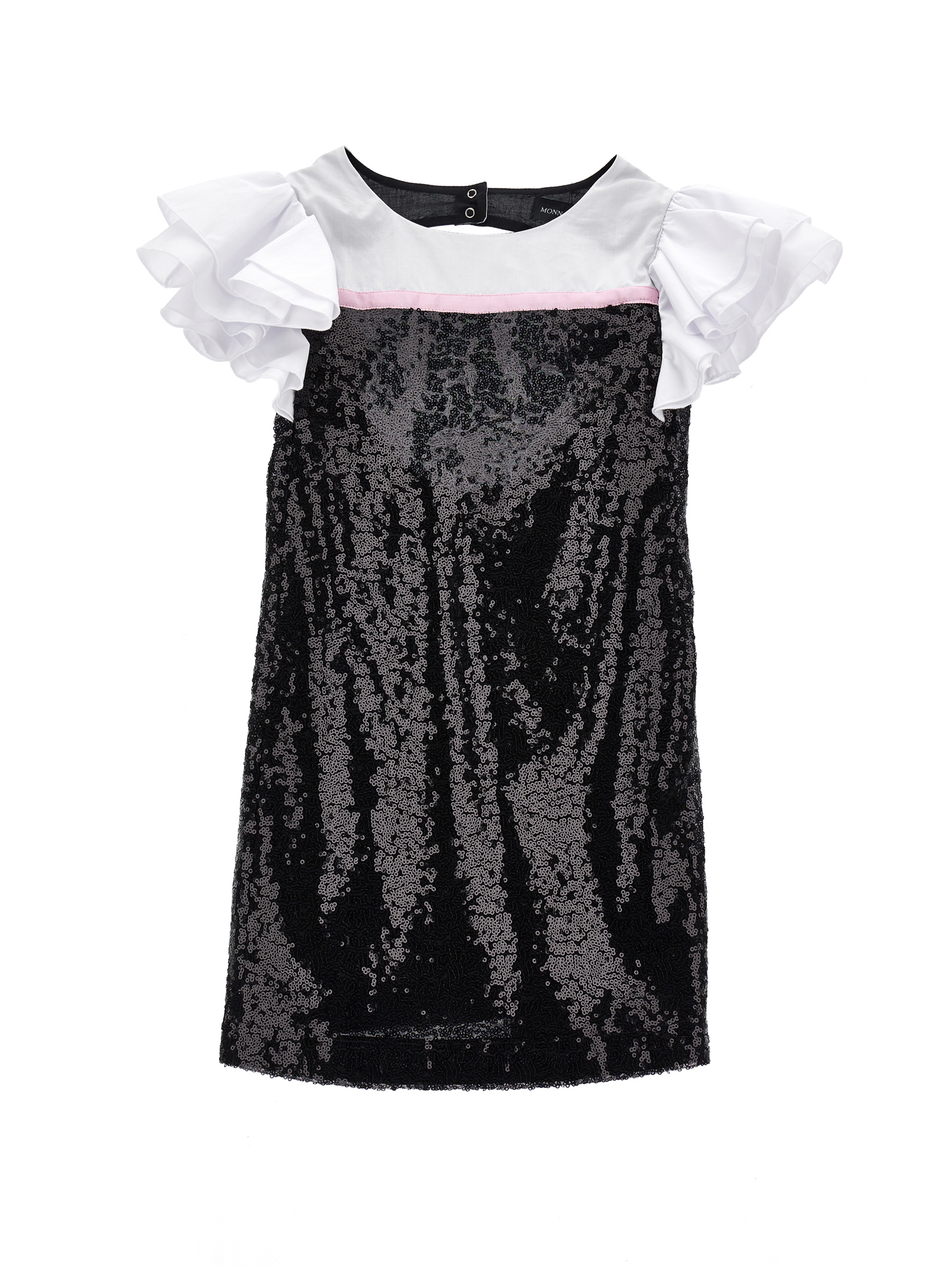 Monnalisa Kids'   Sequinned Dress In Black