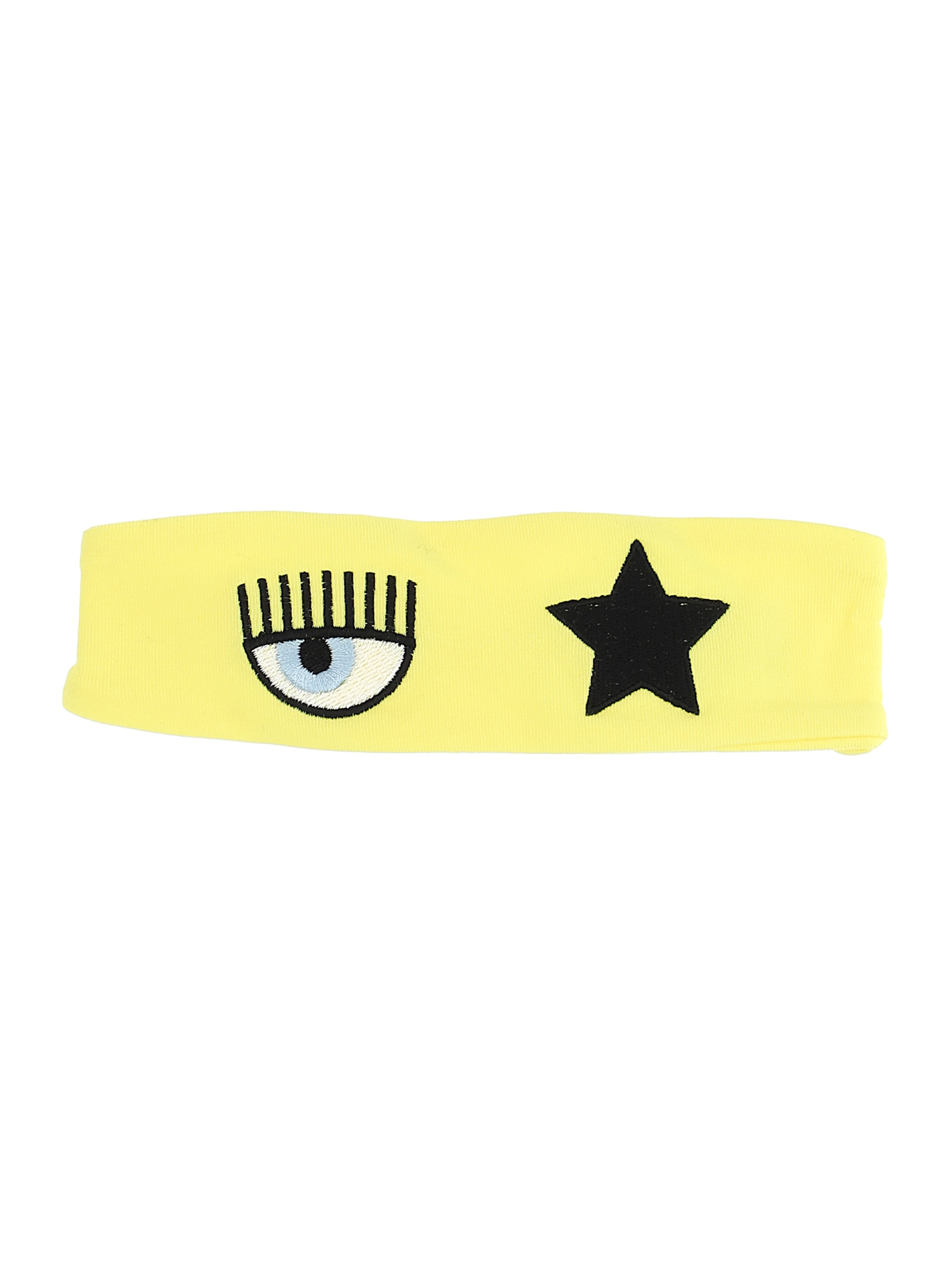 Chiara Ferragni Kids'   Eyestar Jersey Headband In Blazing Yellow