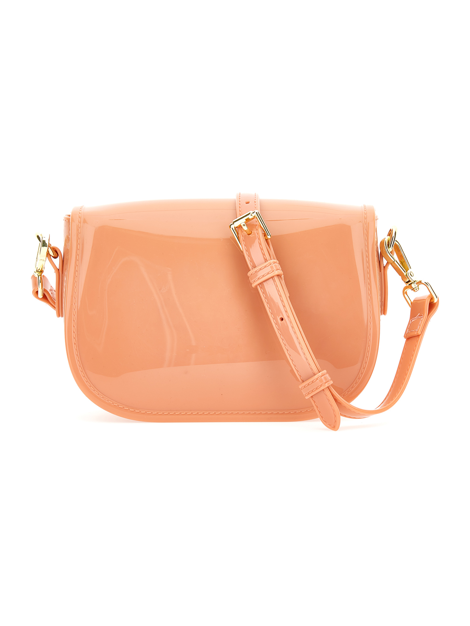 Shop Monnalisa Pvc Bag With Shoulder Strap In Dusty Pink Rose