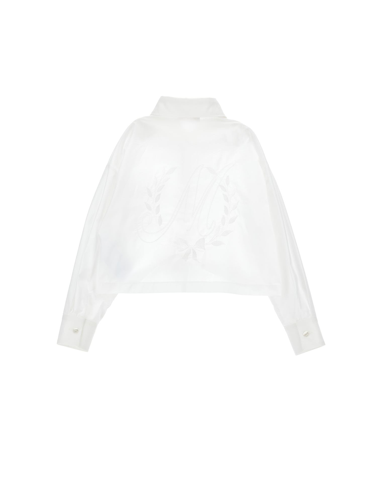 Monnalisa Monogram Shirt In White