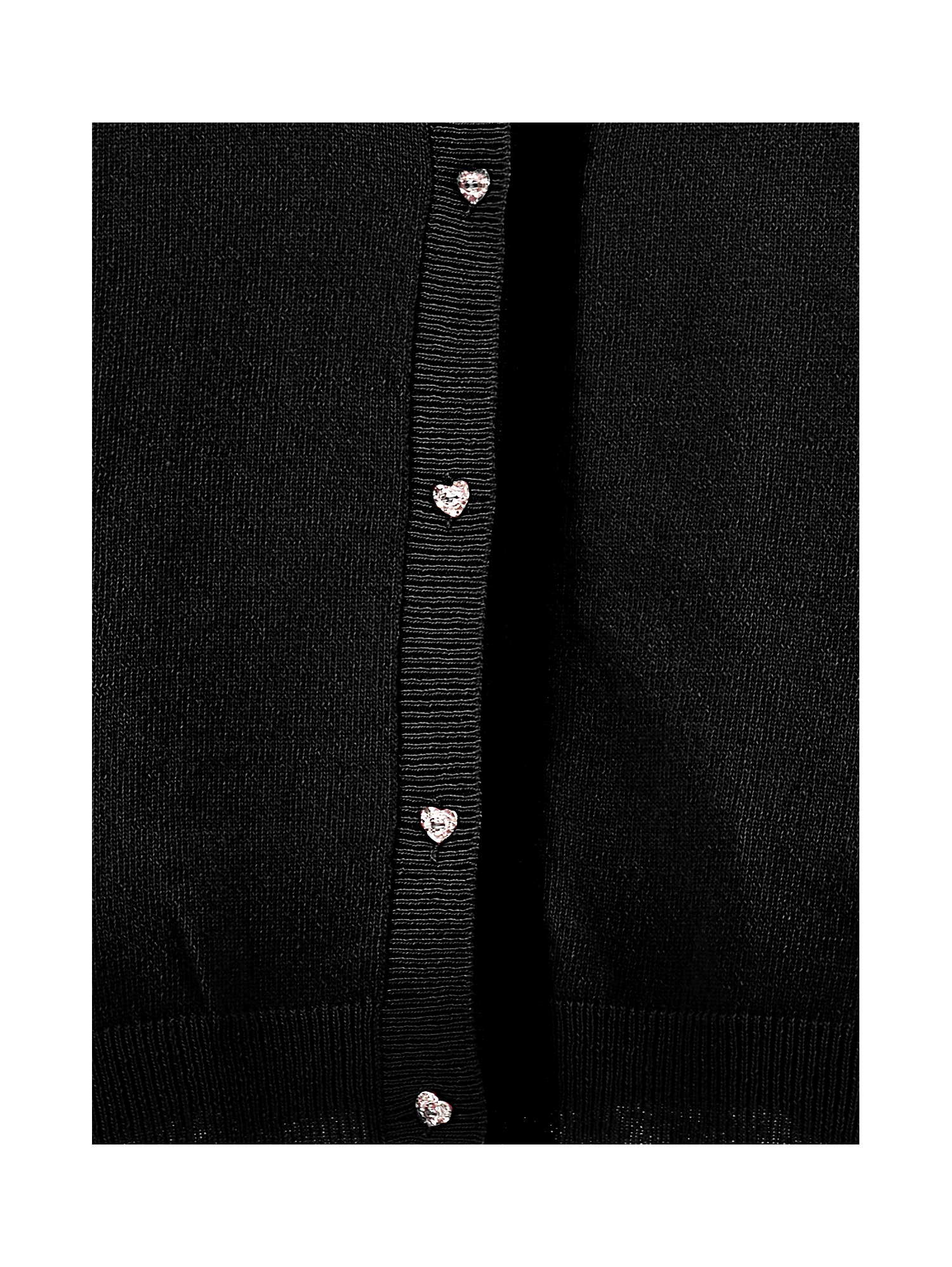 Monnalisa Supersoft Cardigan With Bow In Black