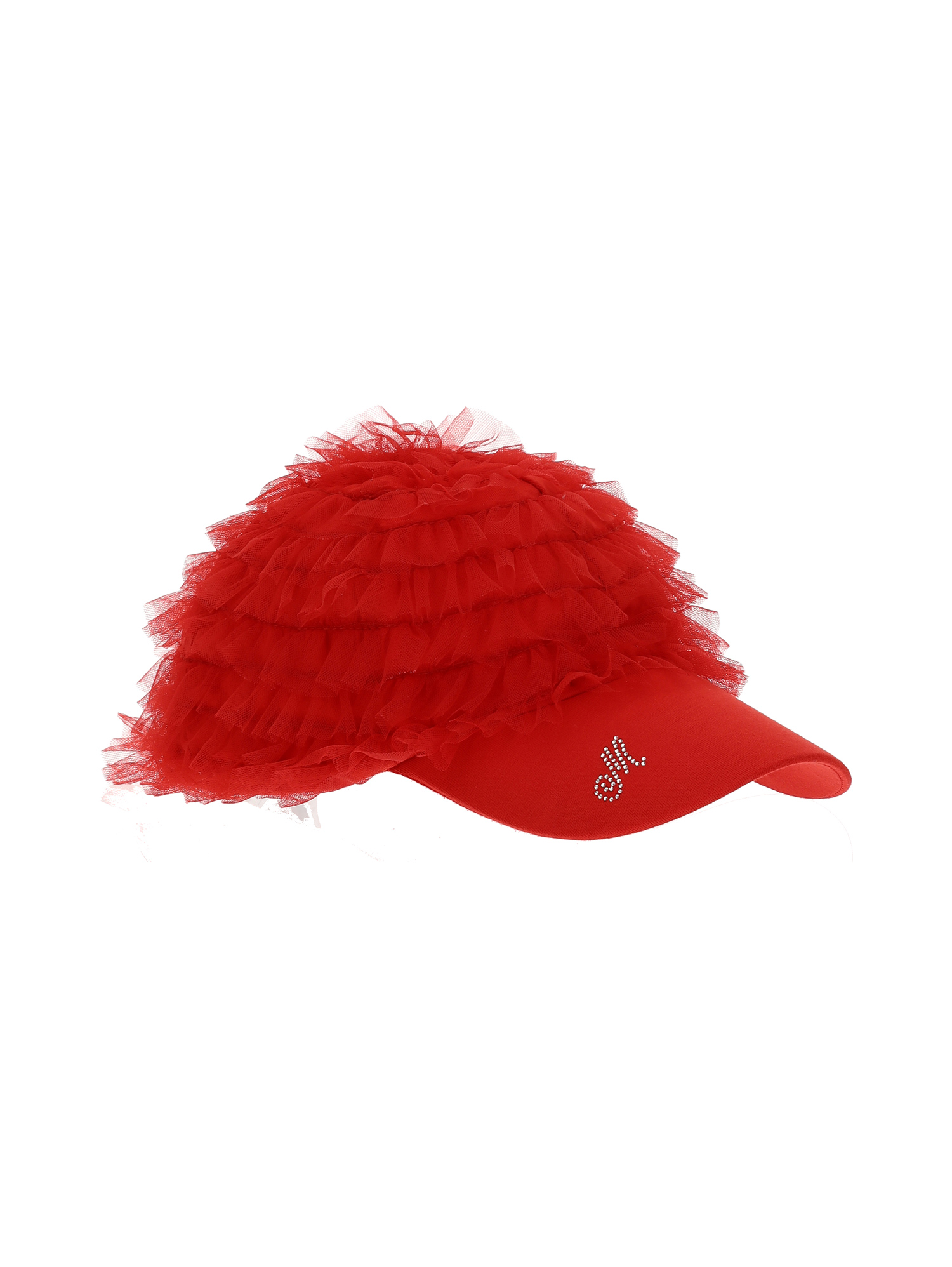 Monnalisa Baseball Cap With Bow In Red