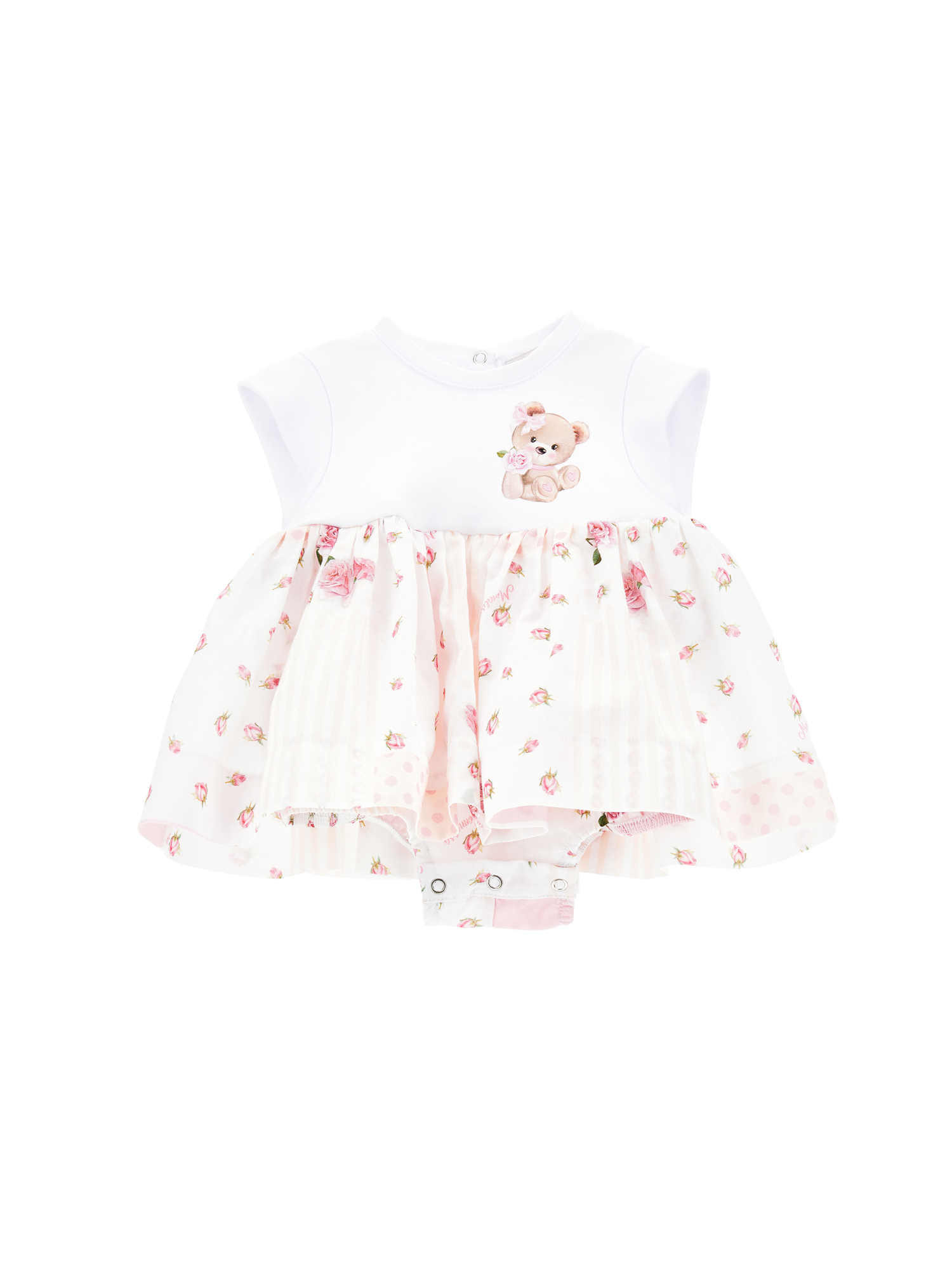 Monnalisa Abito pagliaccetto patchwork