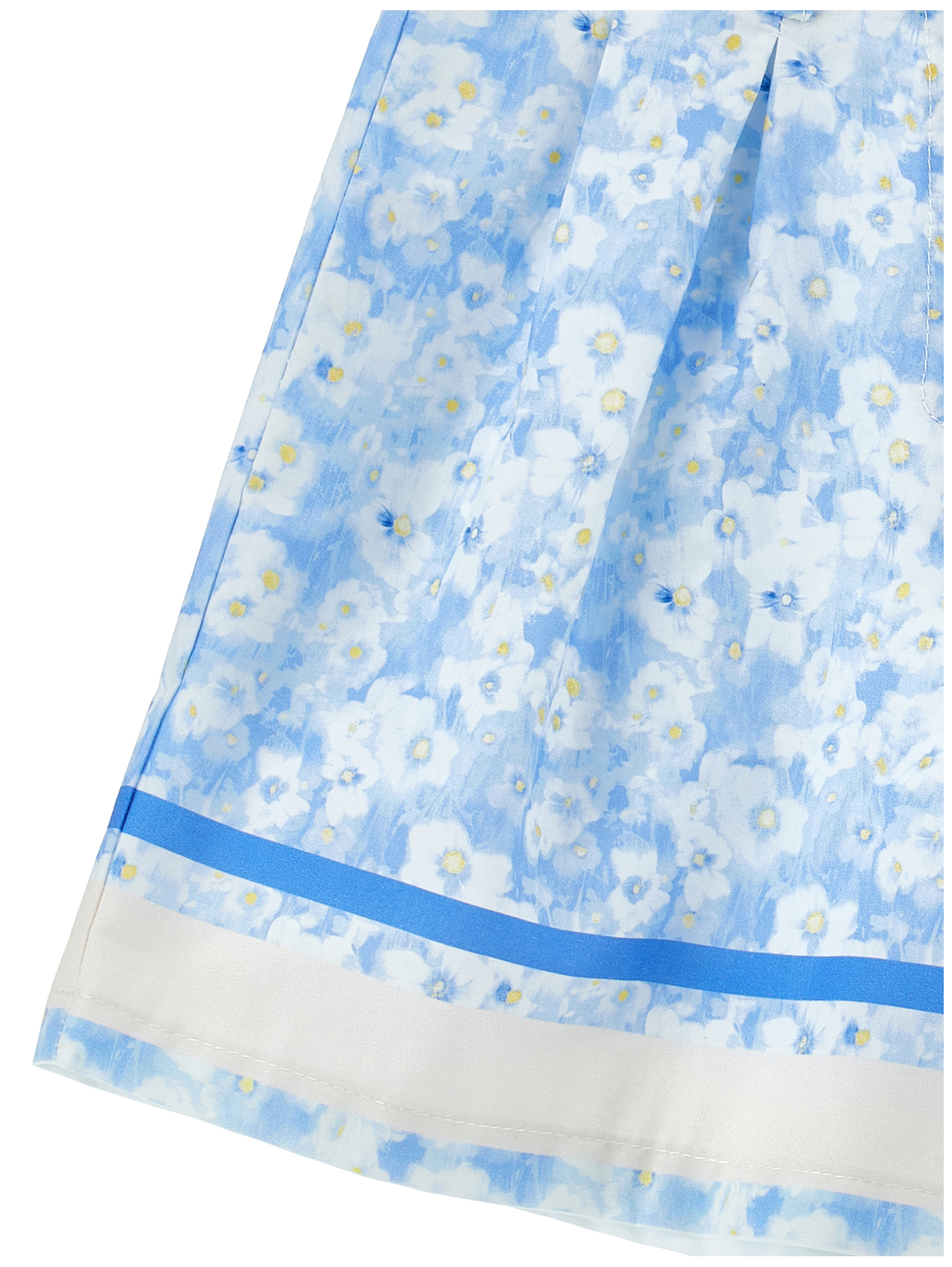 Philosophy Di Lorenzo Serafini Philosophy Kids  Cotton Shorts With Floral Print In Blue