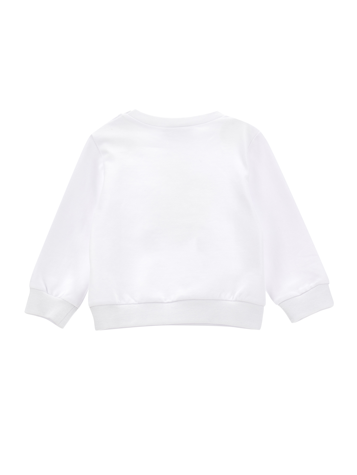 Shop Monnalisa Safari Print Cotton Sweatshirt In White