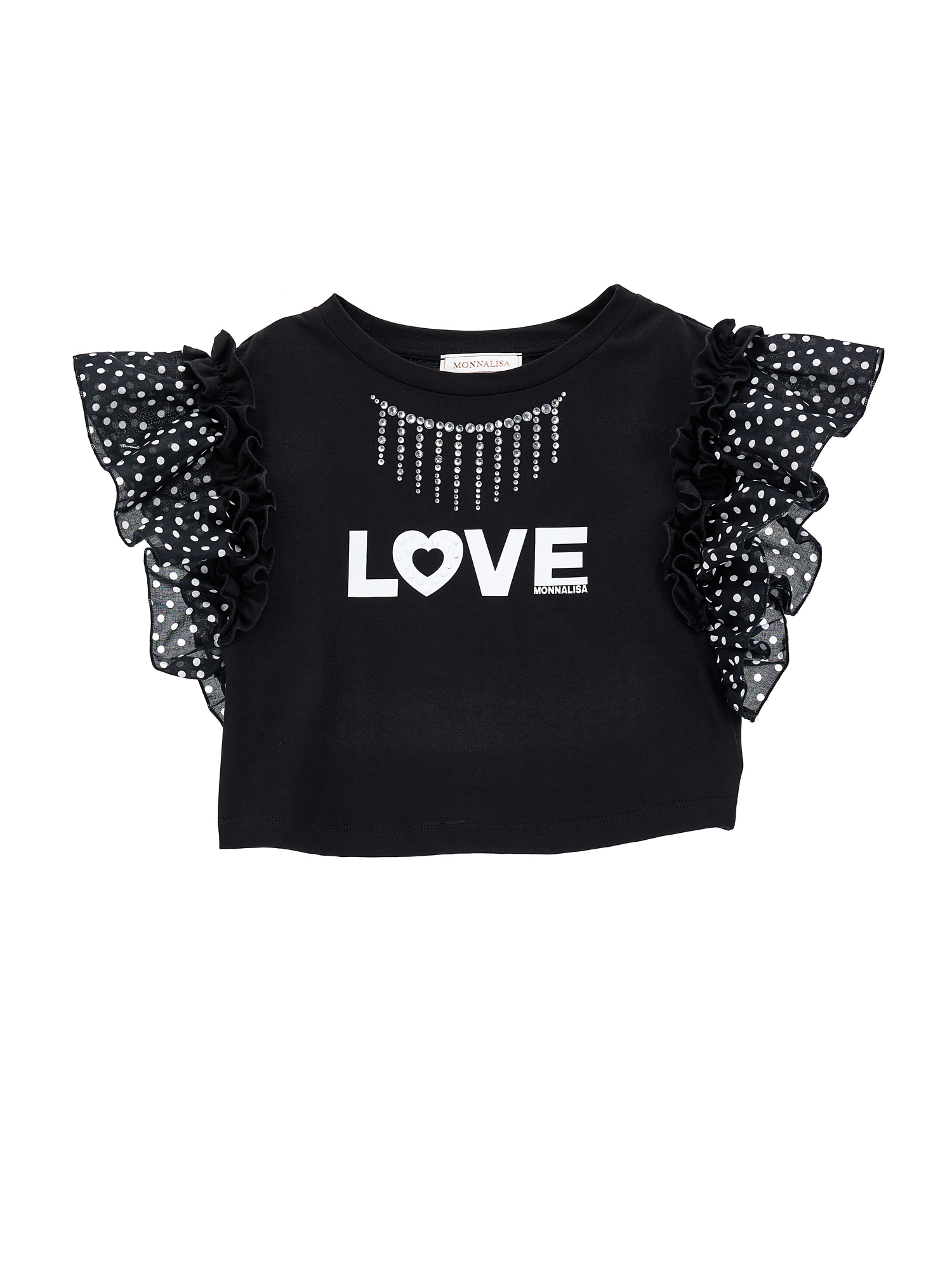 Monnalisa Top jersey strass