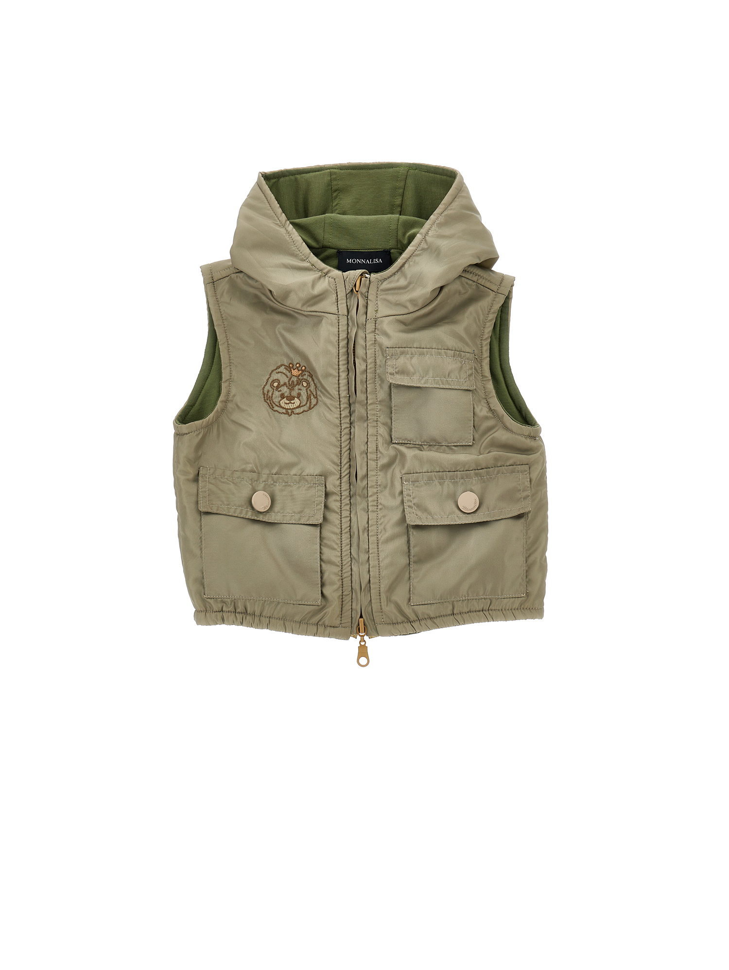 Monnalisa Gilet imbottito con leoncino