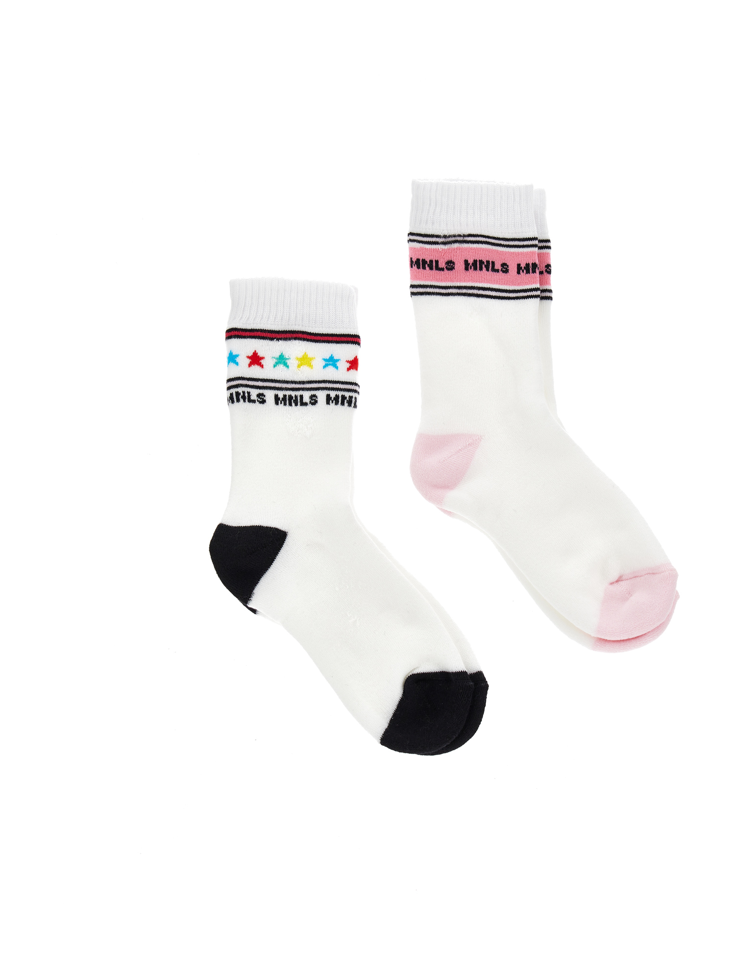 Shop Monnalisa Terry-effect Socks In White