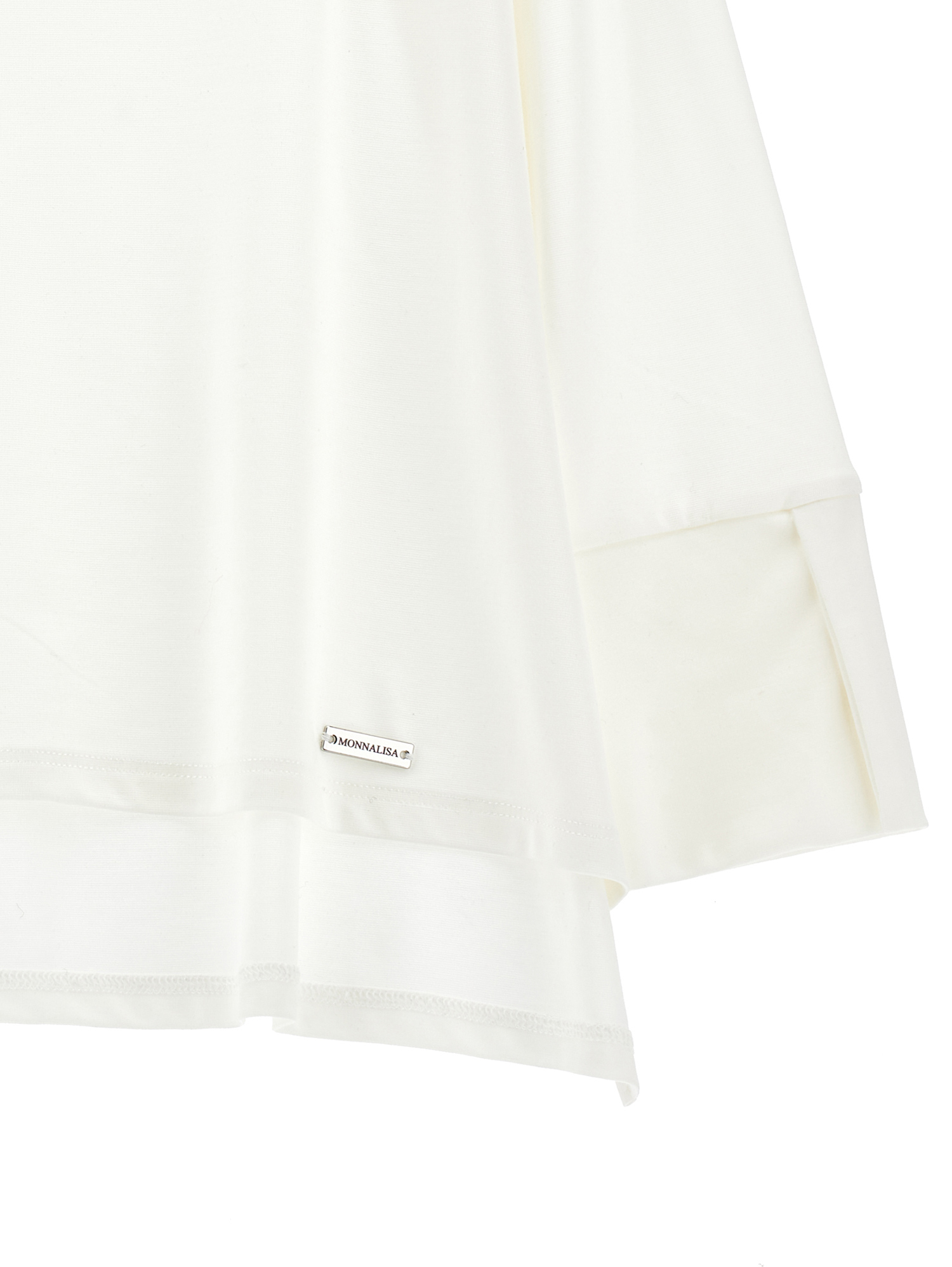 MONNALISA MONNALISA LONG T-SHIRT WITH SIDE SLITS