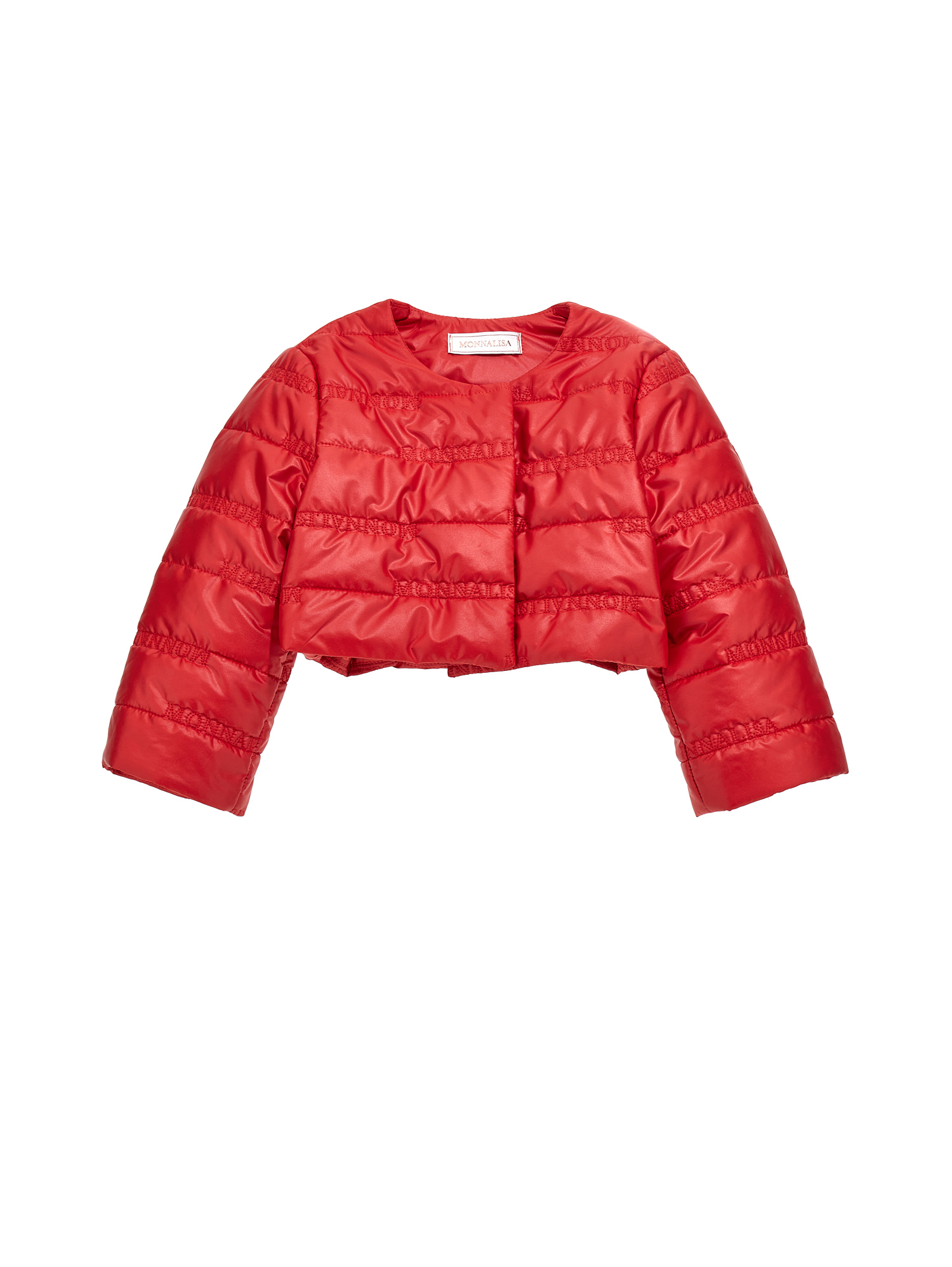 Monnalisa Kids'   Extralight Quilted Jacket In Red