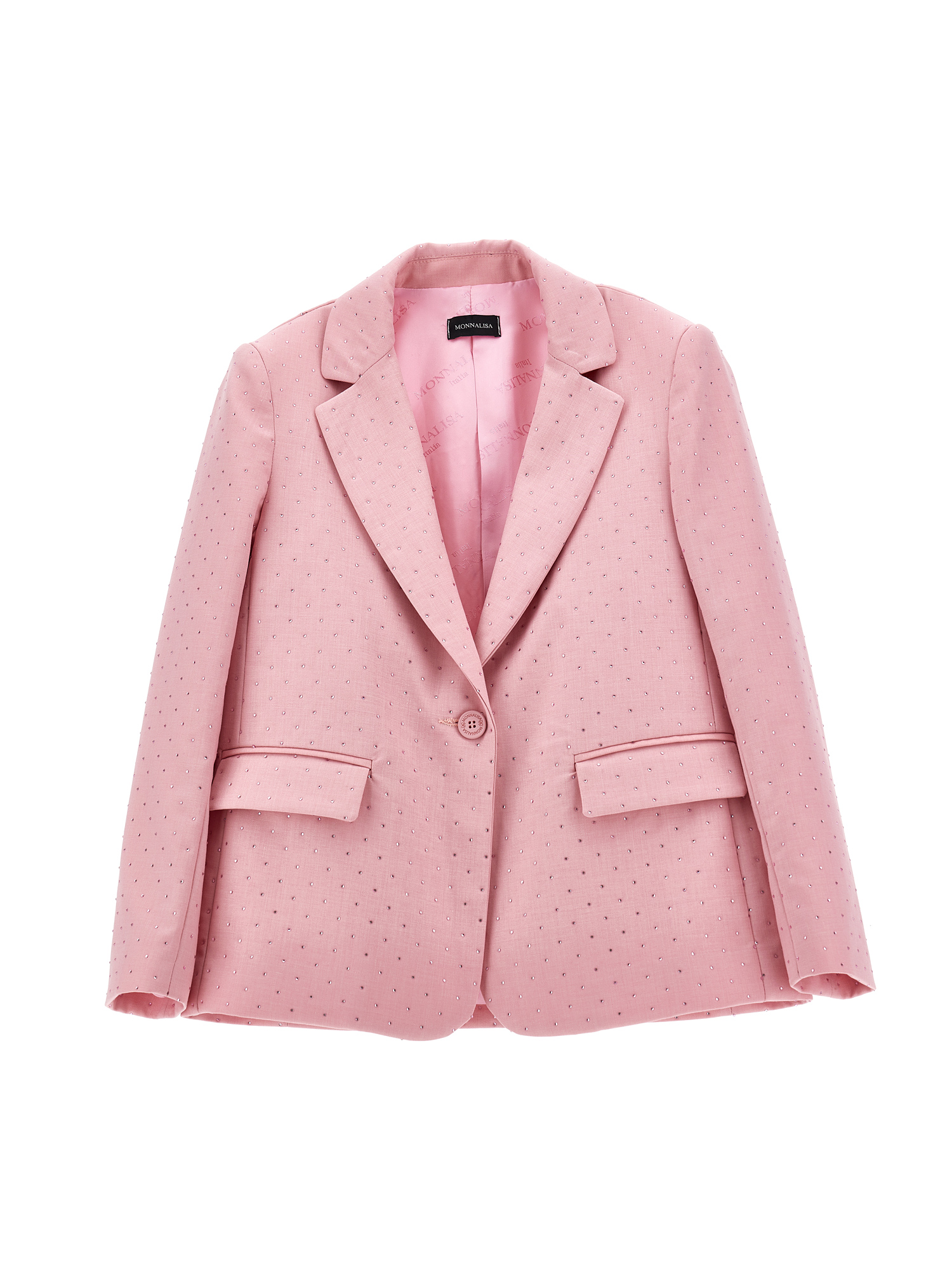 Monnalisa Blazer viscosa con strass