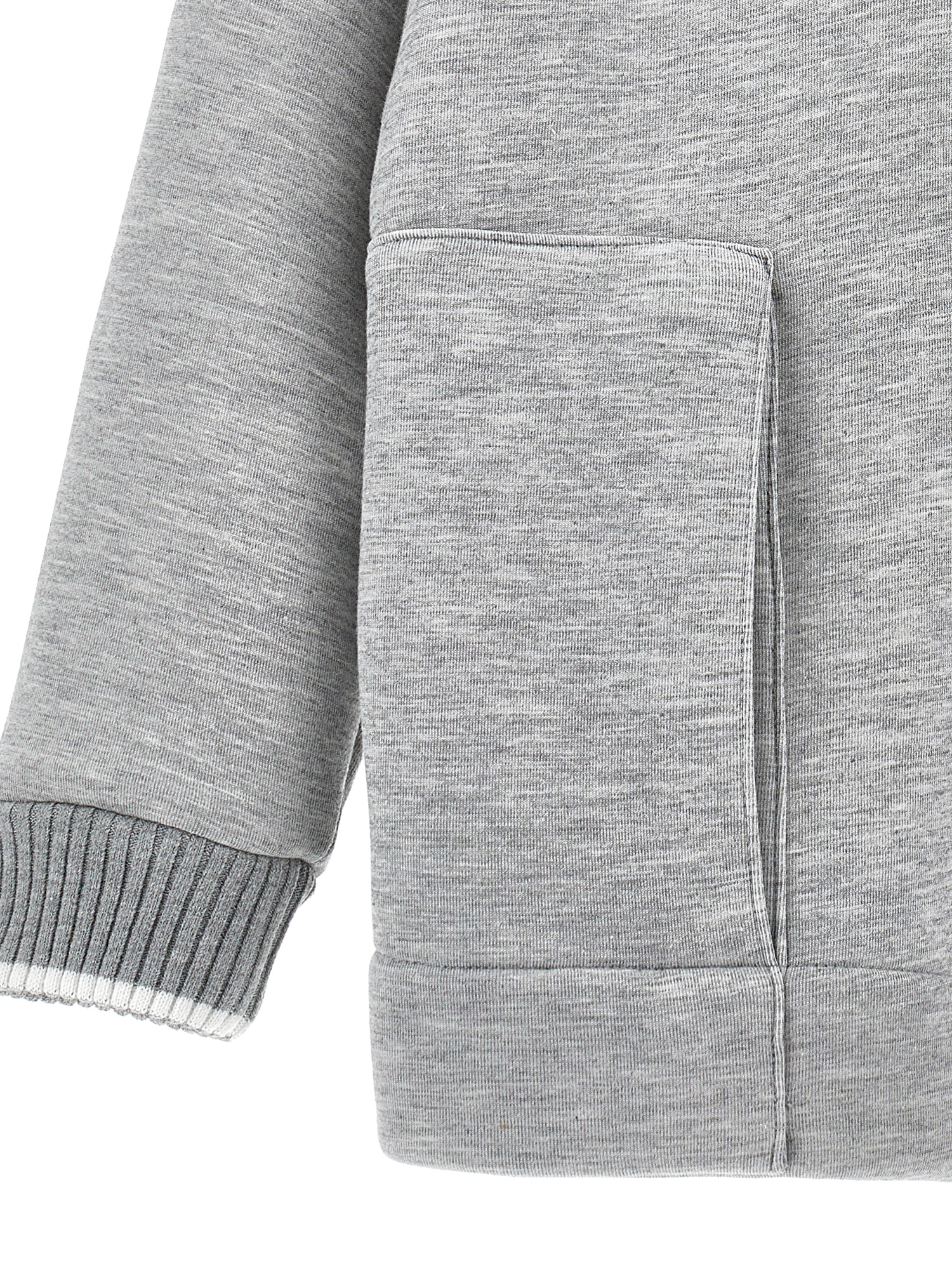 Monnalisa Hoodie In Grey + Cream