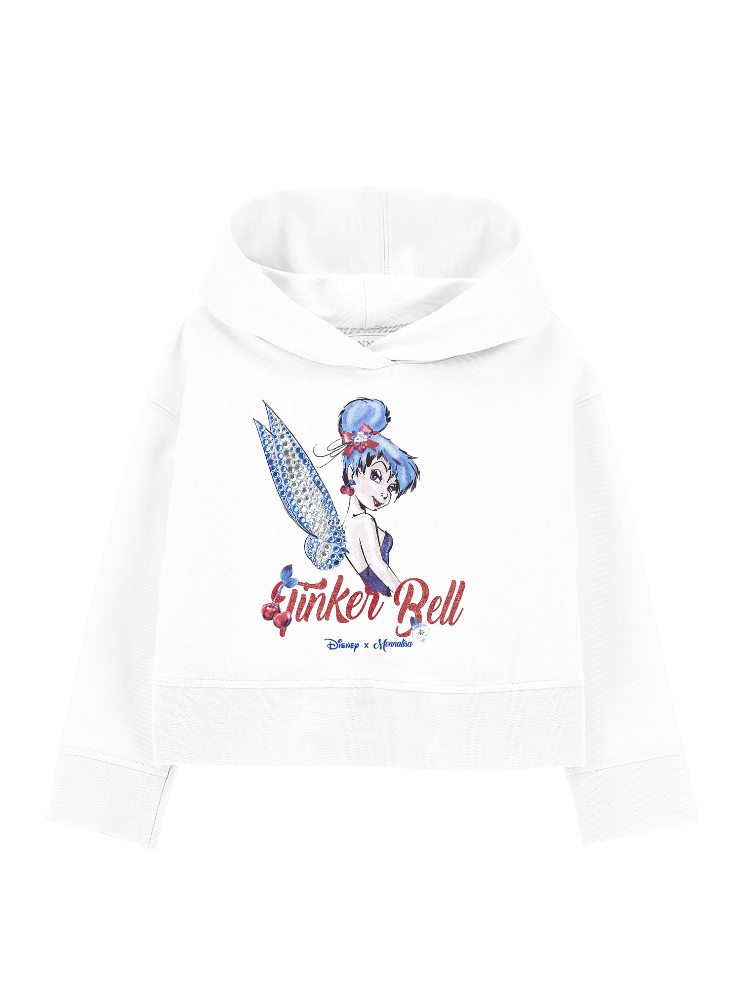 Monnalisa Tinkerbell Sweatshirt In White