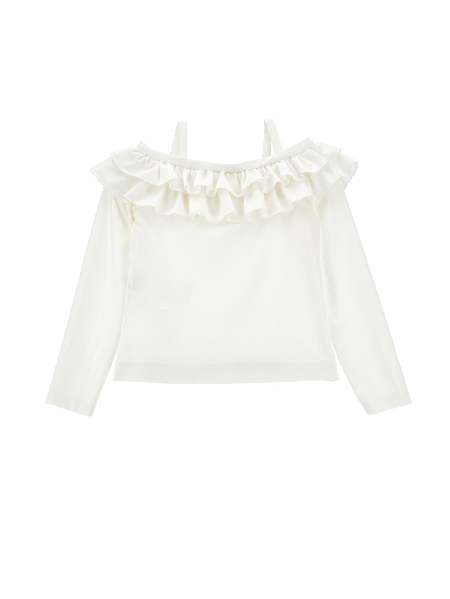 Philosophy Di Lorenzo Serafini Philosophy Kids  Ruffled Sweater With Logo Ribbon In White