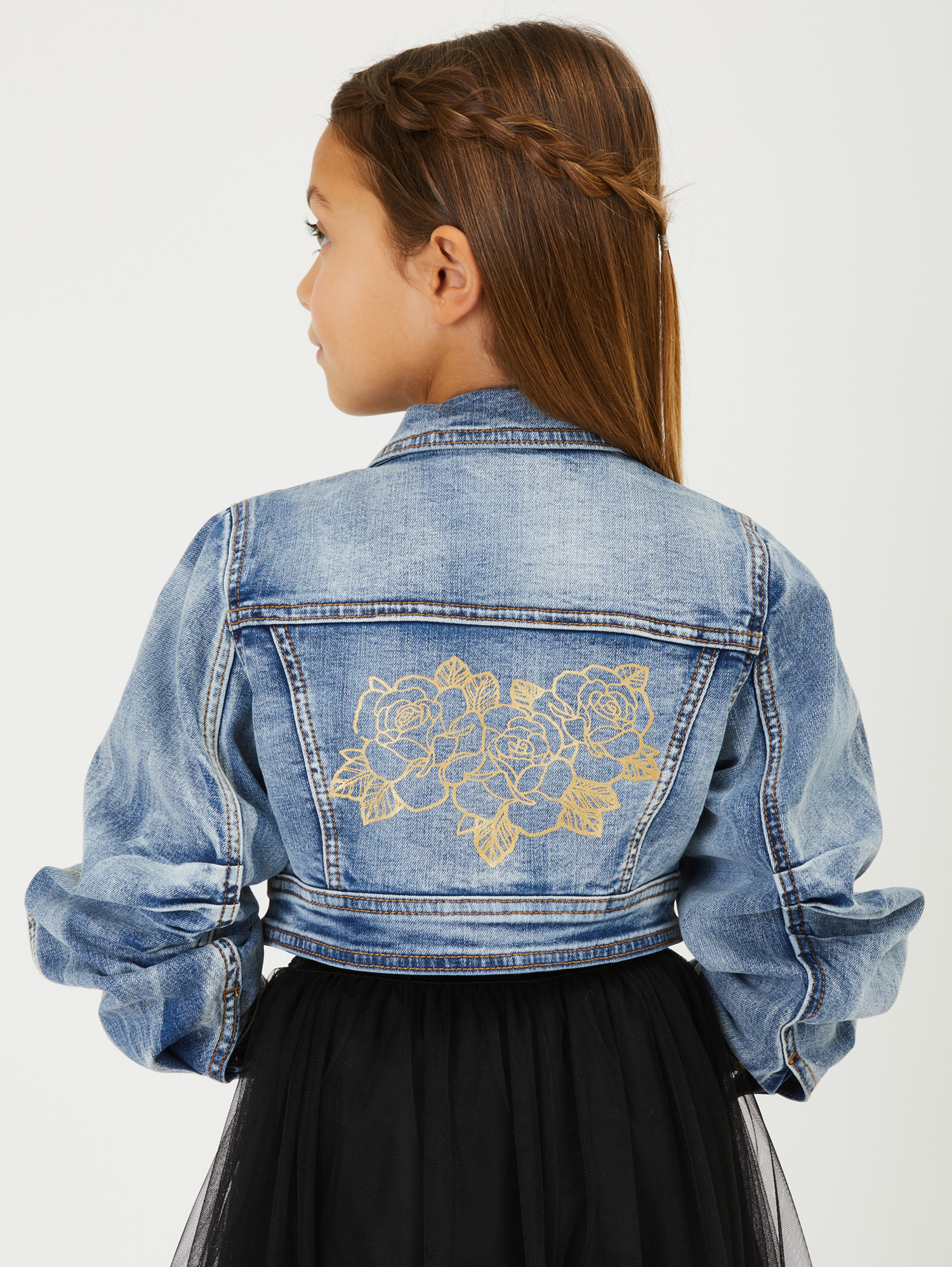 Rose gold clearance jean jacket