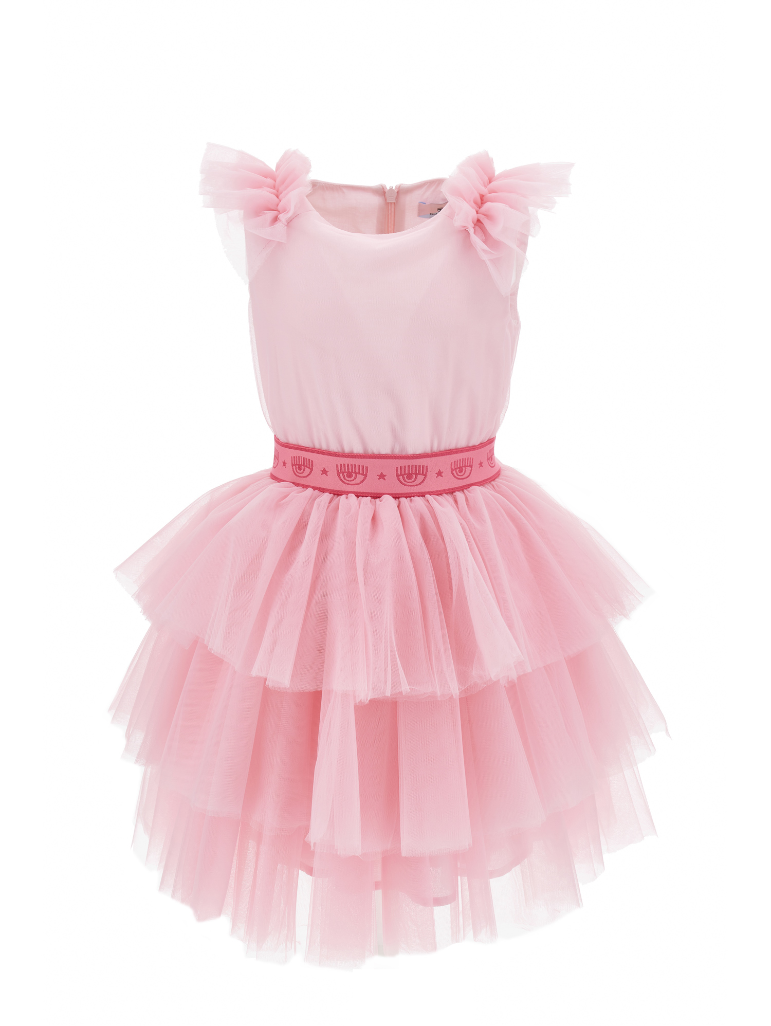 Chiara Ferragni Babies'   Cf Party Tulle Dress In Rosa Fairy Tale