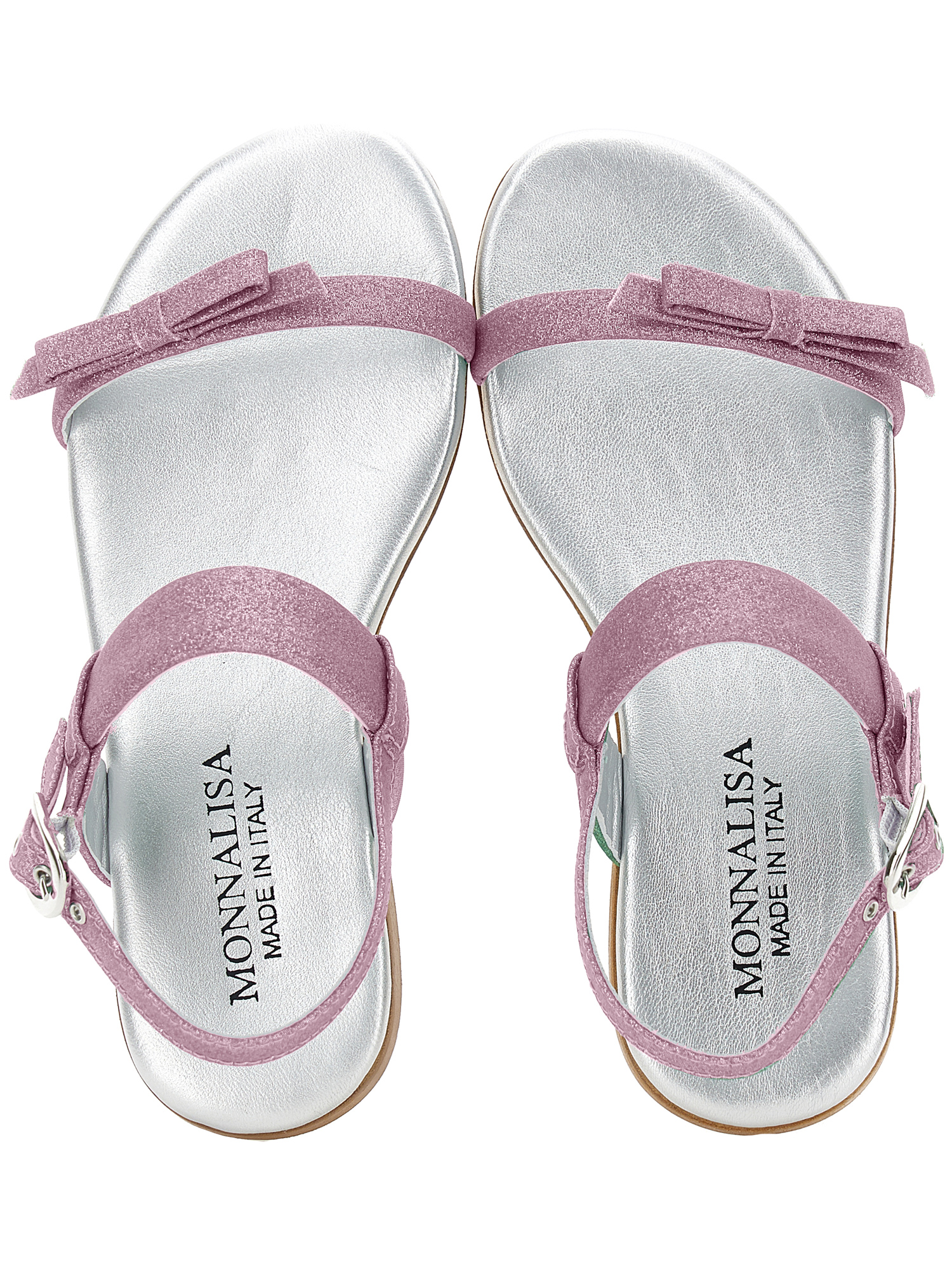MONNALISA MONNALISA FINE GLITTER SANDALS