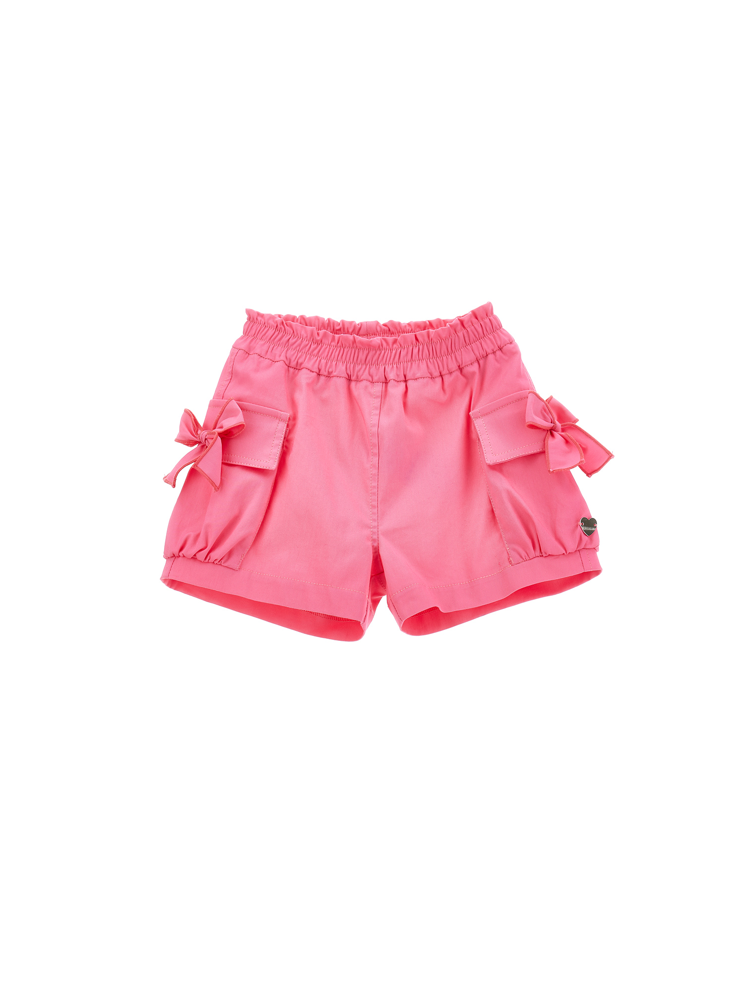 Monnalisa Babies'   Batavia Fabric Shorts In Sachet Pink
