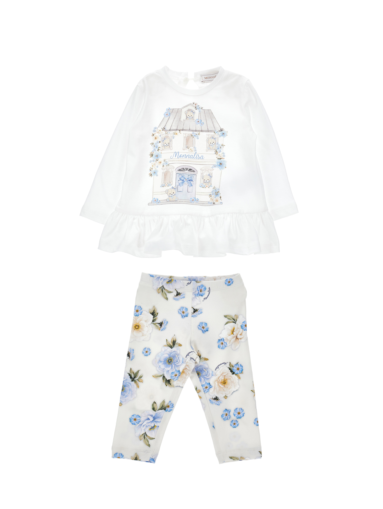 Monnalisa Teddy Bear House Set In White